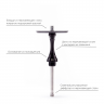 Кальян Alpha Hookah Model X белый с блестками в полной комплектации, арт. bel31