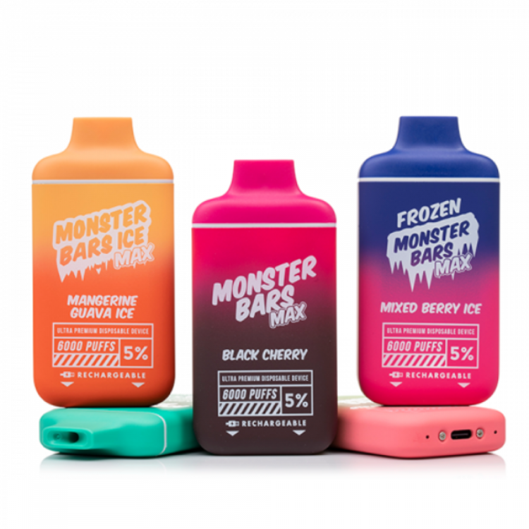 Одноразовая электронная сигарета Monster Bars (6000) - Bold Tobacco (Табак/Ванильный крем)